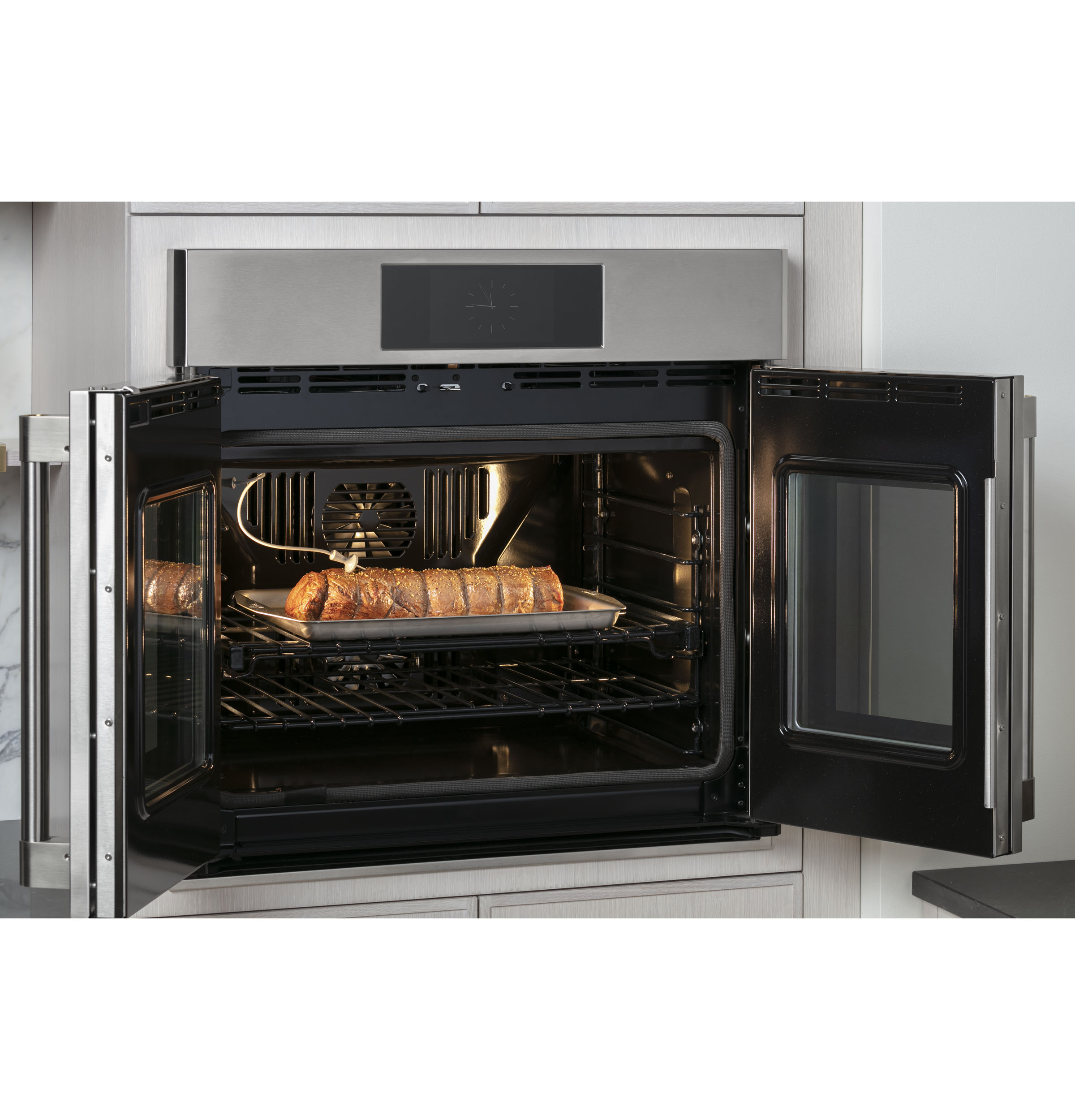 Monogram 30" Statement French-Door Double Wall Oven ZTDX1FPSNSS