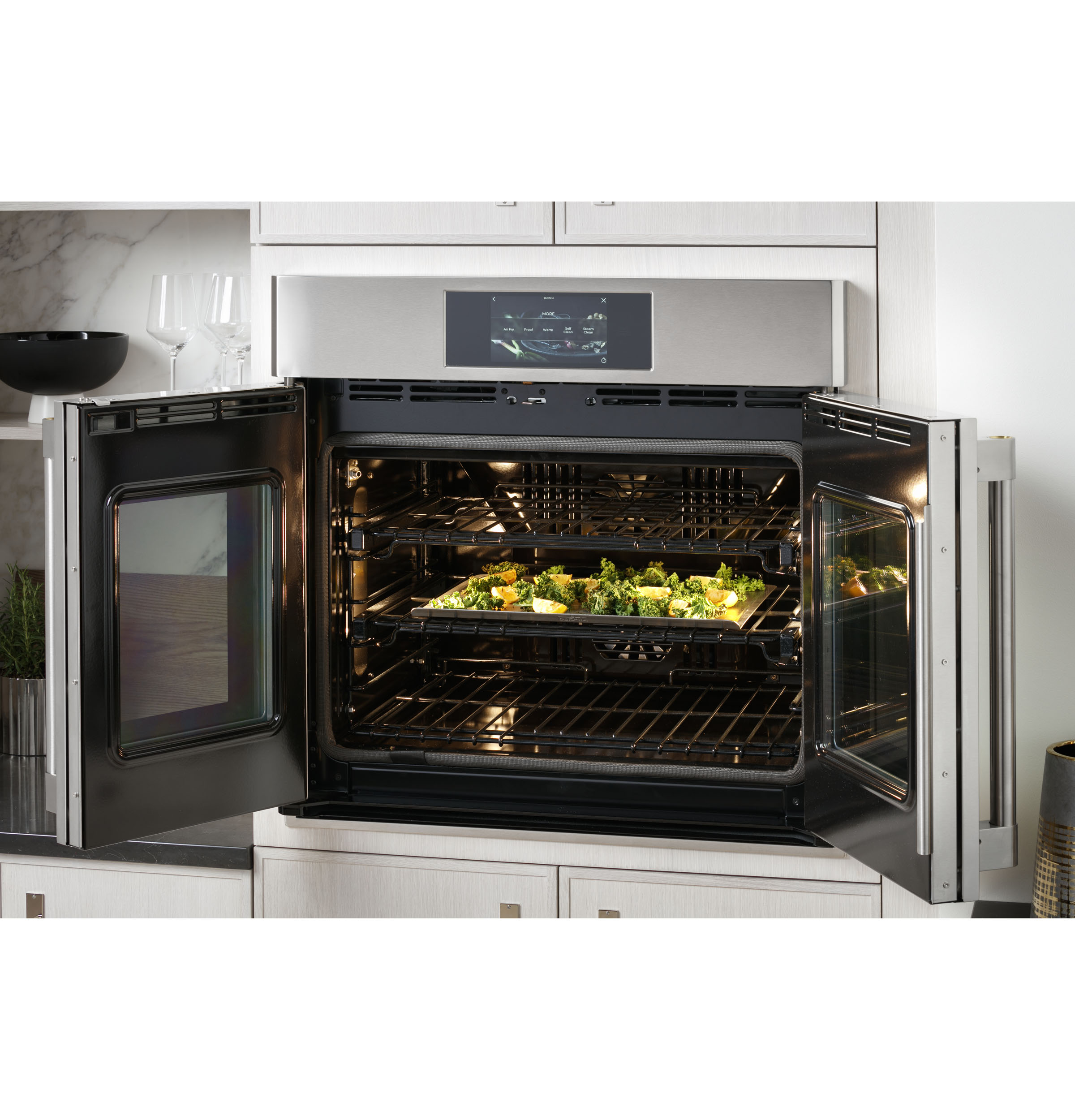 Monogram 30" Statement French-Door Double Wall Oven ZTDX1FPSNSS