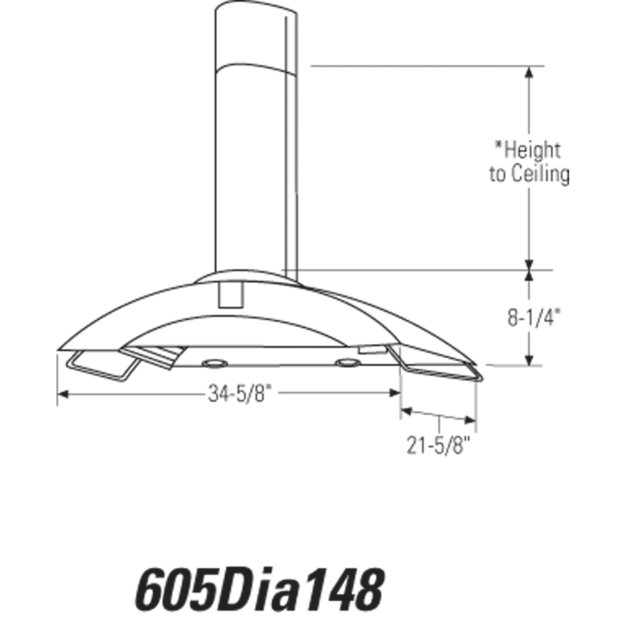Monogram 36" Wall-Mounted Hood ZV750SPSS