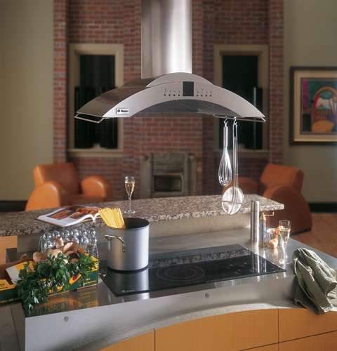 GE Monogram® 36" European-Style Island Vent Hood ZV850SB