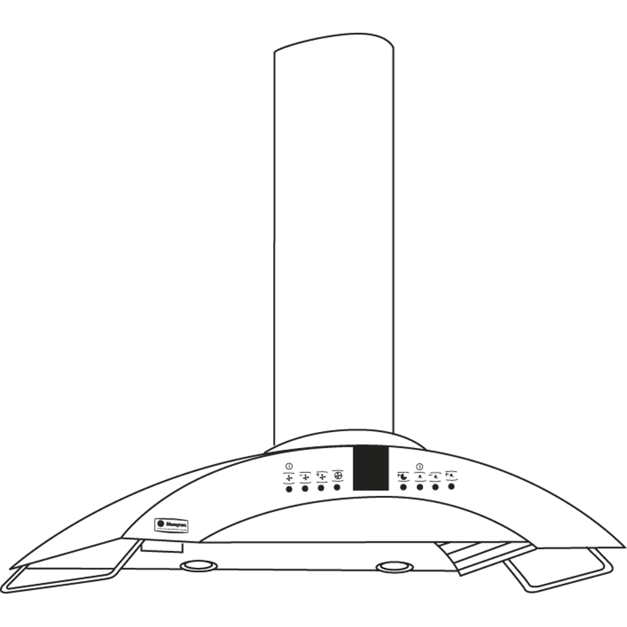 Monogram® 36" Island Vent Hood ZV855SPSS