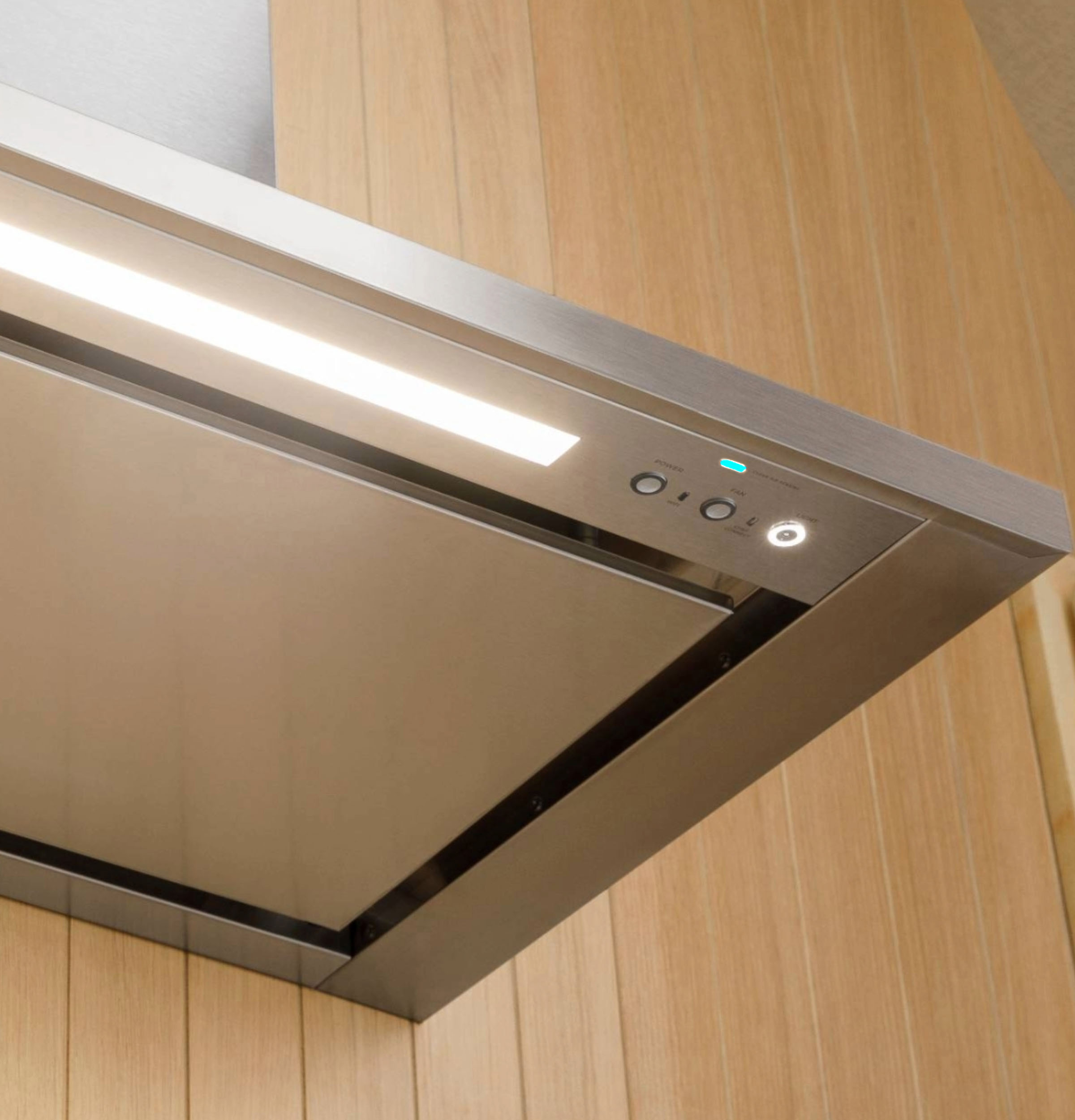 Monogram 48" Island Pyramid Chimney Vent Hood with Air Quality Sensors ZVIS481SRSS