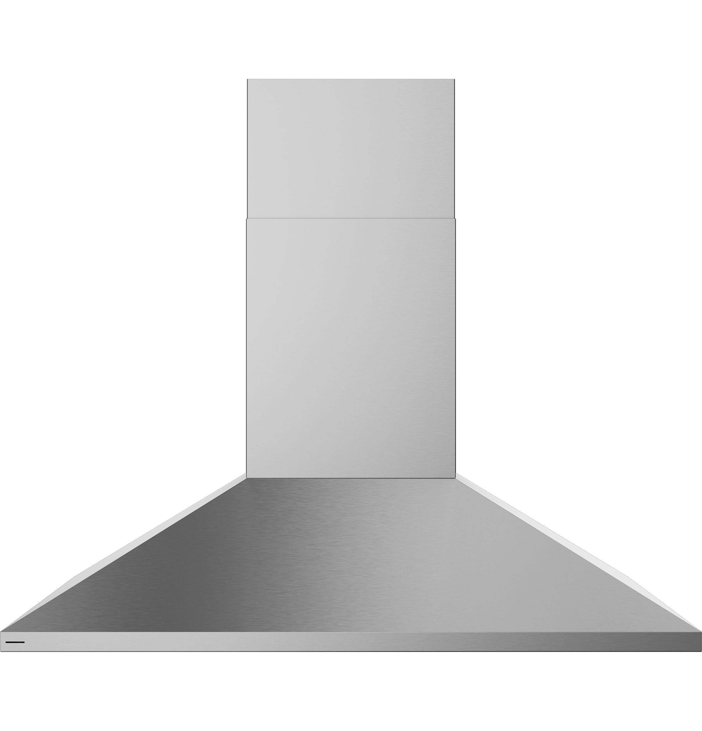 Monogram 48" Wall-Mounted Pyramid Chimney Vent Hood with Air Quality Sensors ZVWS481SRSS