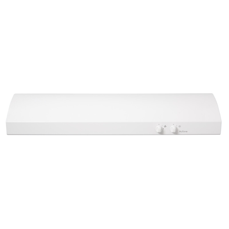 NuTone 30-Inch 4-Way Convertible Under-Cabinet Range Hood, 270 Max Blower CFM AR130WW