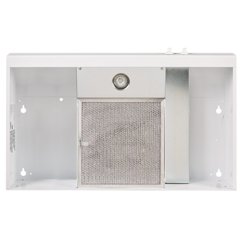 NuTone 30-Inch 4-Way Convertible Under-Cabinet Range Hood, 270 Max Blower CFM AR130WW