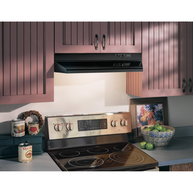 30-Inch Under-Cabinet Range Hood w/ Easy Install System, 230 Max Blower CFM BUEZ230BL