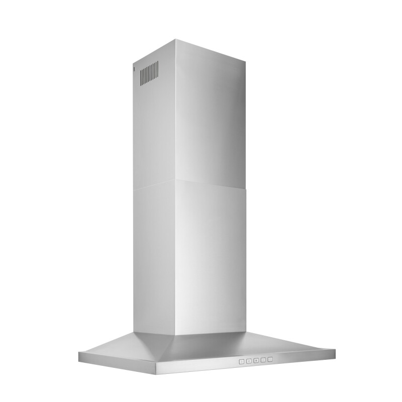 30-Inch Convertible Wall-Mount Low Profile Pyramidal Chimney Range Hood, 450 Max CFM BWS1304SS